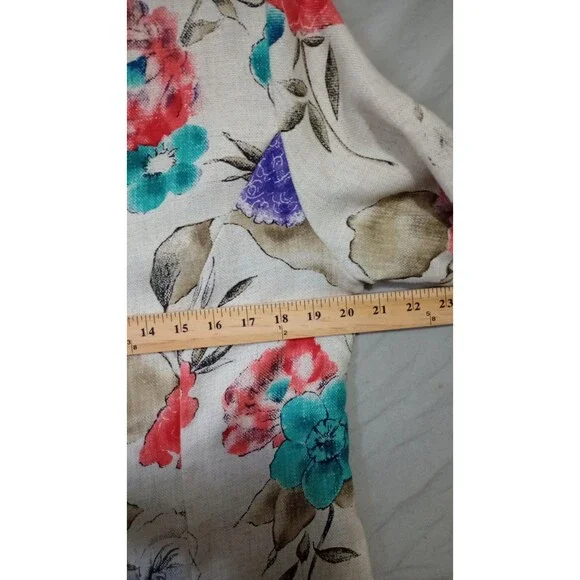 Vtg 80s Good Times Suit Sz 16 2Pc Set Blazer Jacket Floral Skirt USA Grannycore - Picture 5 of 7